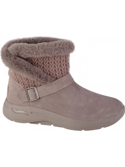 Béžové dámske topánky Skechers Go Walk Arch Fit - True Embrace