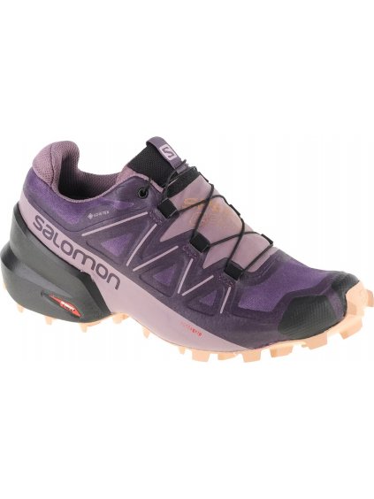 FIALOVÉ DÁMSKE TRAILOVÉ TOPÁNKY SALOMON SPEEDCROSS 5 GTX W