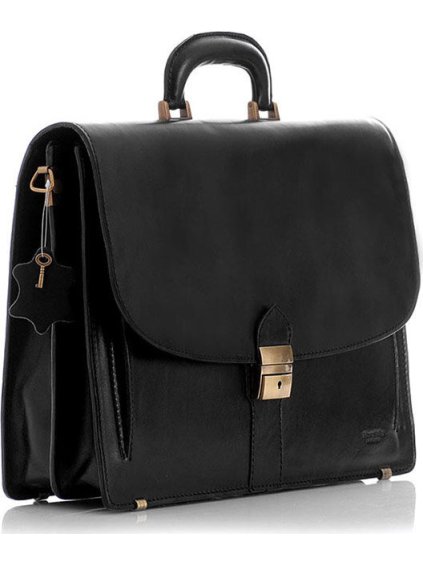 Klasická čierna aktovka