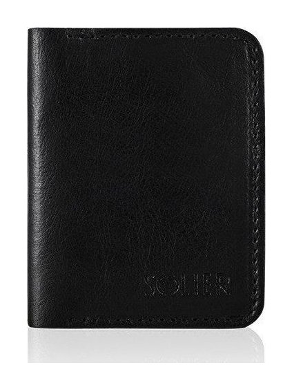 ELEGANTNÉ PÁNSKE PUZDRO NA DOKLADY  SOLIER SW11 SLIM BLACK