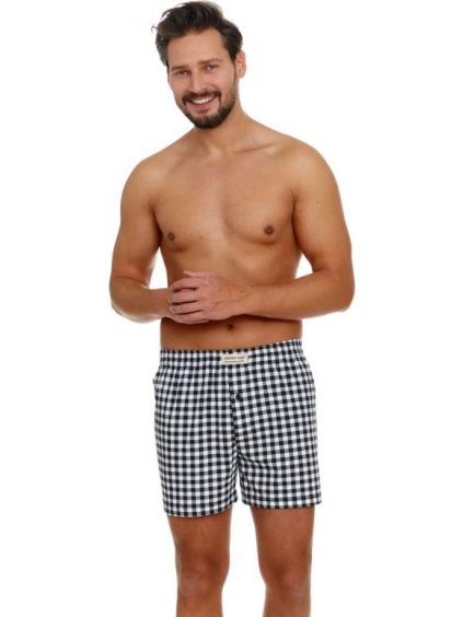 Čierno-biele kockované trenírky