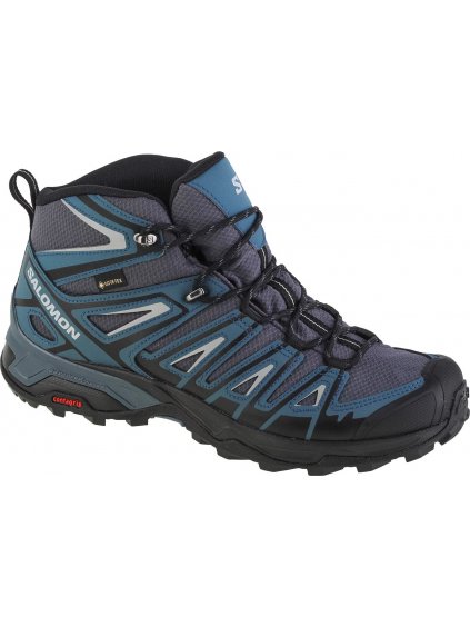 MODRÁ TURISTICKÁ VYSOKÁ OBUV SALOMON X ULTRA PIONEER MID GTX