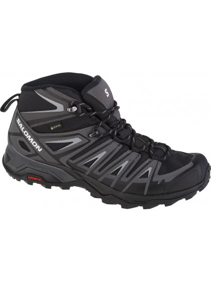 ČIERNA TURISTICKÁ ČLENKOVÁ OBUV SALOMON X ULTRA PIONEER MID GTX