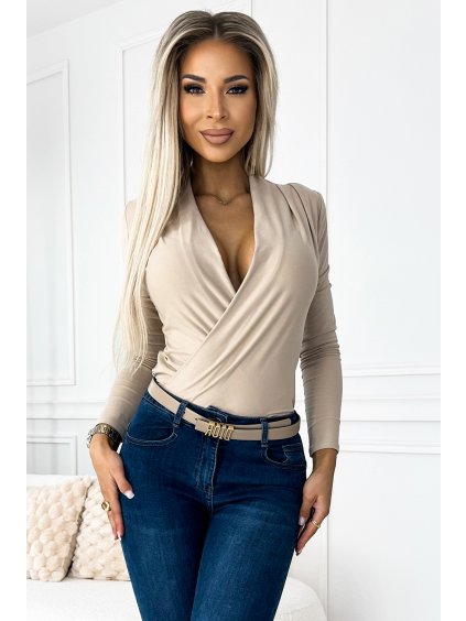 Béžové body s výstrihom VIOLA