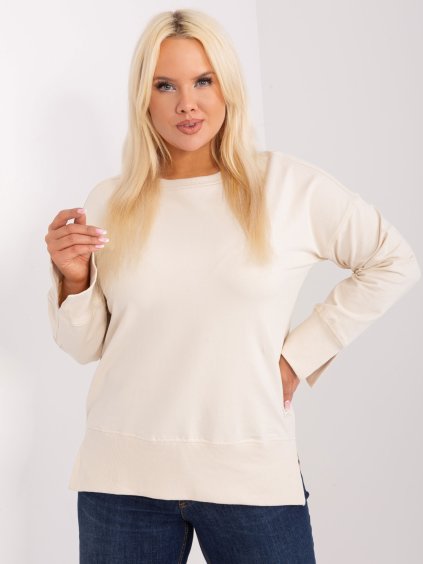 Svetlobéžová basic mikina