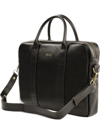 Pánska kožená hnedá taška SOLIER