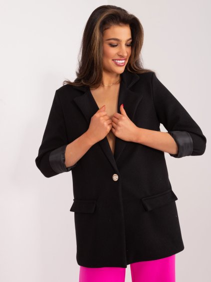 Čierne elegantné dámske sako
