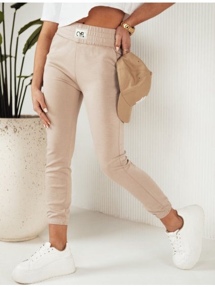 Béžové pohodlné tepláky CYFL