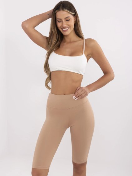 Béžové biker shorts