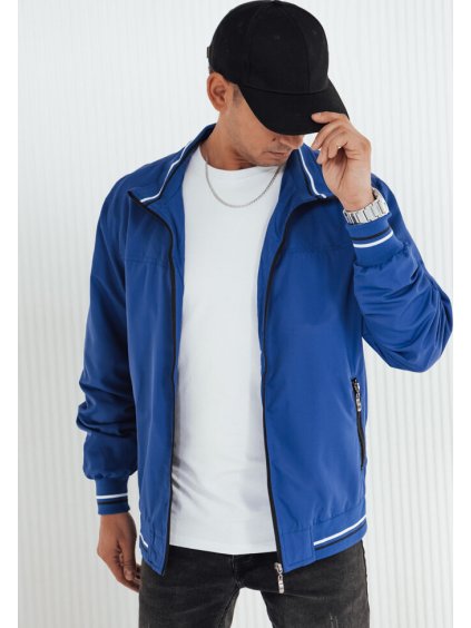 Modrá prechodná bunda