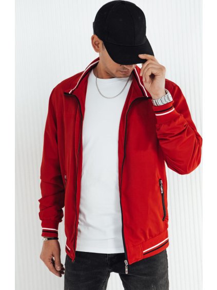 Červená prechodná bunda