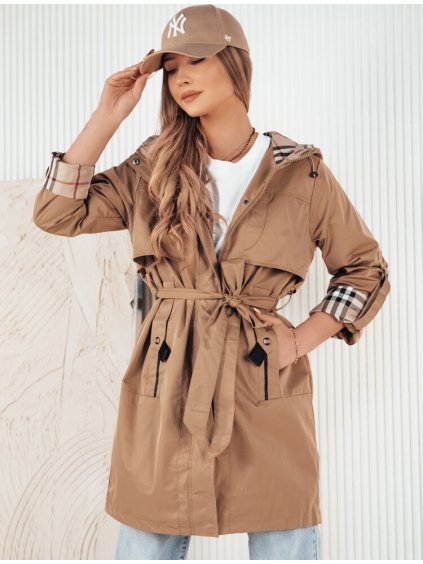 Tmavobéžová parka s nastaviteľnými rukávmi CIVIT