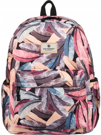 Peterson farebný vzorovaný batoh s vreckom na notebook