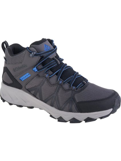 Tmavosivé členkové turistické tenisky Columbia Peakfreak II Mid Outdry