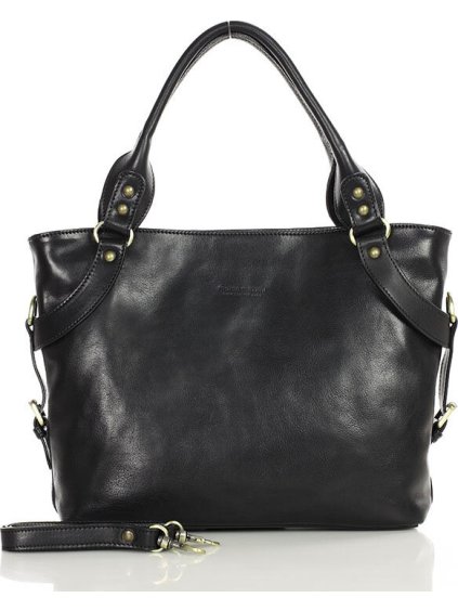 MARCO MAZZINI čierna kožená business taška