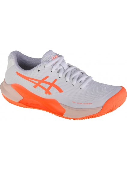 BIELO-ORANŽOVÉ DÁMSKE TENISOVÉ TOPÁNKY ASICS GEL-CHALLENGER 14 CLAY