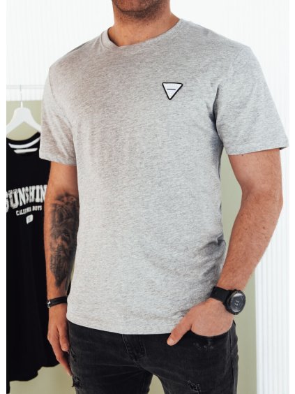 Sivé pánske basic tričko