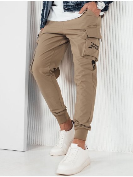 Béžové cargo nohavice