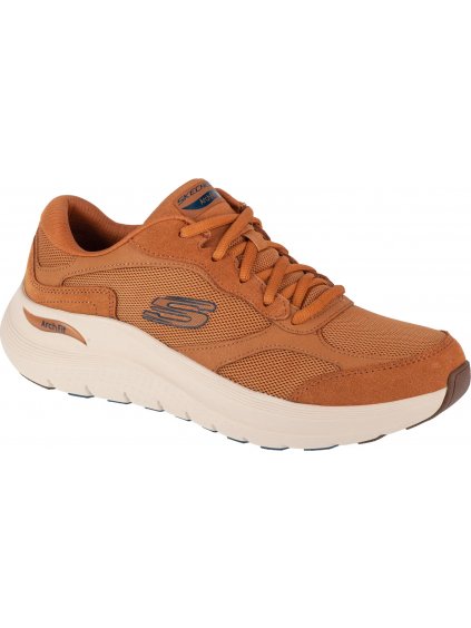 ORANŽOVÉ VOĽNOČASOVÉ TENISKY SKECHERS ARCH FIT 2.0 - THE KEEP