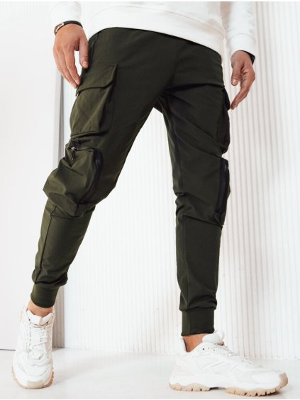 Khaki cargo nohavice