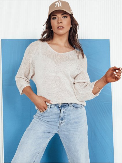 Svetlobéžový ľahký svetrík ANNIS