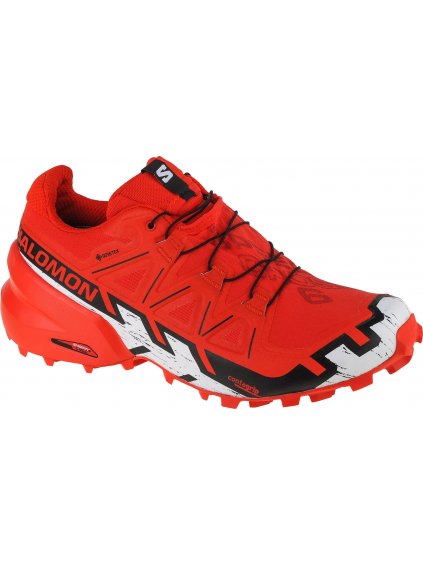 ČERVENÉ PÁNSKE TRAILOVÉ TOPÁNKY SALOMON SPEEDCROSS 6 GTX