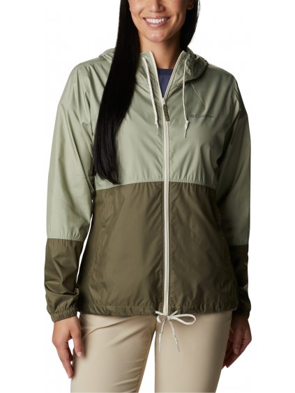 KHAKI DÁMSKA VETROVKA COLUMBIA FLASH FORWARD WINDBREAKER JACKET