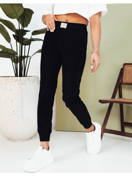 Tmavomodré rebrované tepláky BRINAT