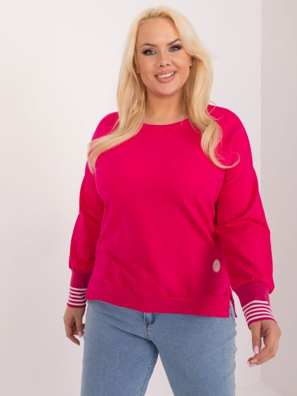 Tmavoružové tričko s dlhým rukávom