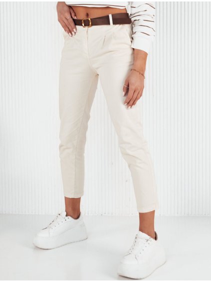 Smotanové chino nohavice CHITRAS