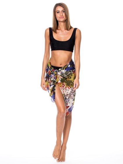 Farebné kvetované Pareo