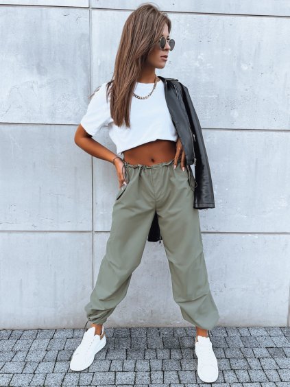 Khaki cargo nohavice DENWER