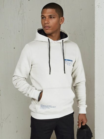 Svetlosivá mikina s kapucňou