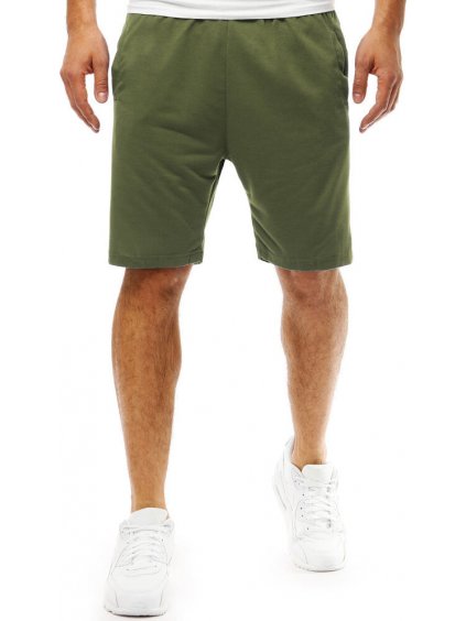 KHAKI BASIC TEPLÁKOVÉ ŠORTKY