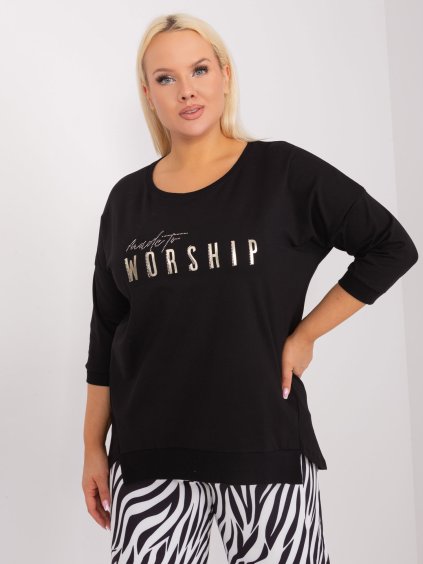 Čierne tričko WORSHIP