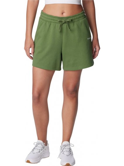 Zelené šortky Columbia Trek French Terry Wmns Shorts
