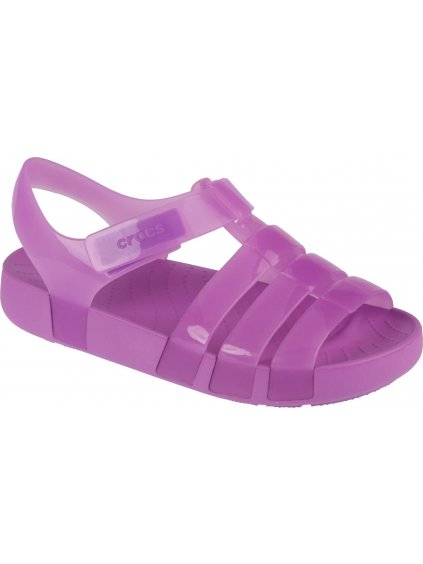 Fialové dievčenské sandále Crocs Isabella Jelly Kids Sandal