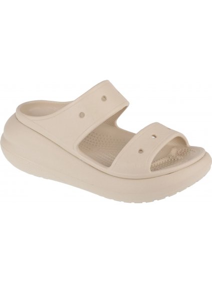 BÉŽOVÉ NAZUVÁKY NA PLATFORME CROCS CLASSIC CRUSH SANDAL