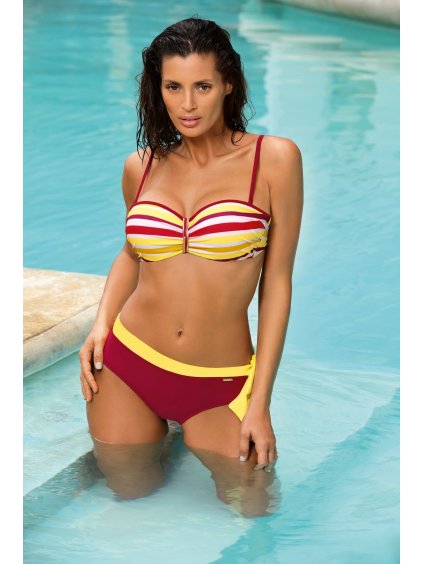 Červeno-žlté bikiny push-up Adele Ribes-Tweety