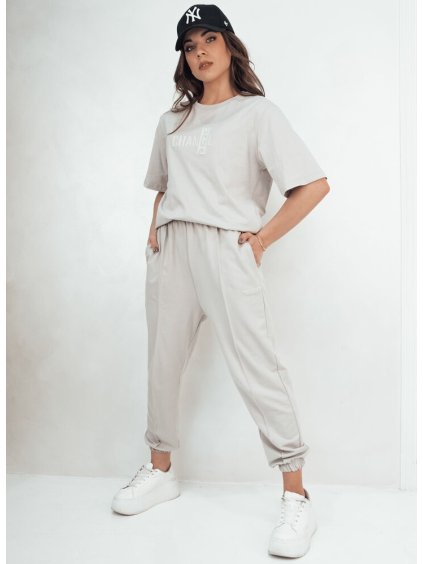 Sivá súprava trička a teplákov ZIMELAN