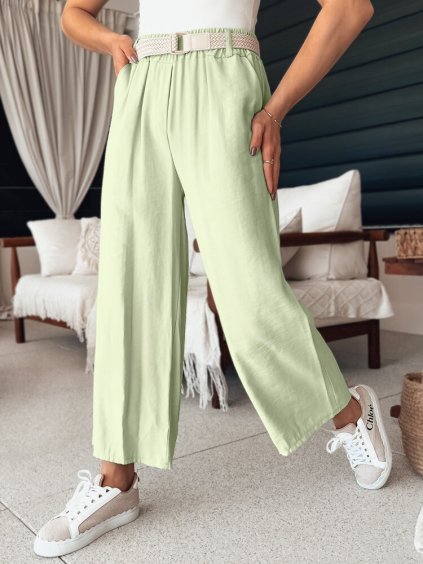 Mintové široké vzdušné nohavice CHIMAS