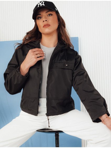 Čierna ľahká jarná bunda EUNIKAR