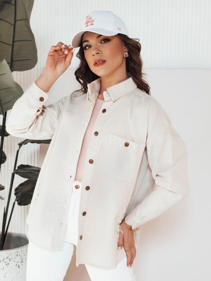 Smotanová košeľová bunda BLENDA
