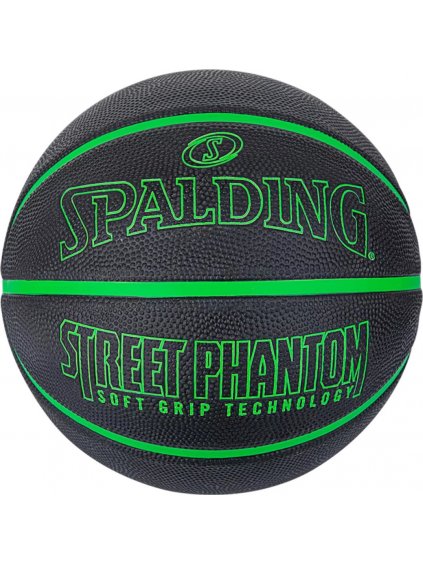 Čierno-zelená lopta Spalding Phantom Ball