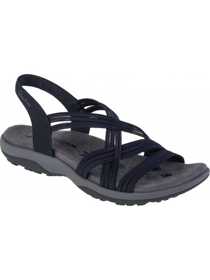 TMAVOMODRÉ DÁMSKE SANDÁLE SKECHERS REGGAE SLIM SIMPLY STRETCH SANDALS