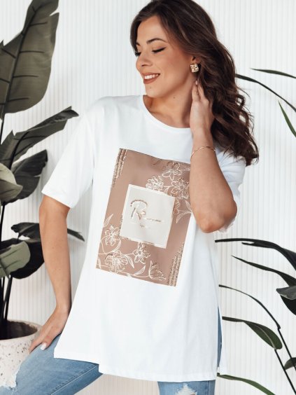 Biele tričko s potlačou FAGOS