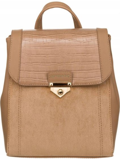 Peterson Tmavobéžový štýlový batoh