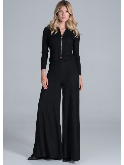 Čierne pletené zvonáče