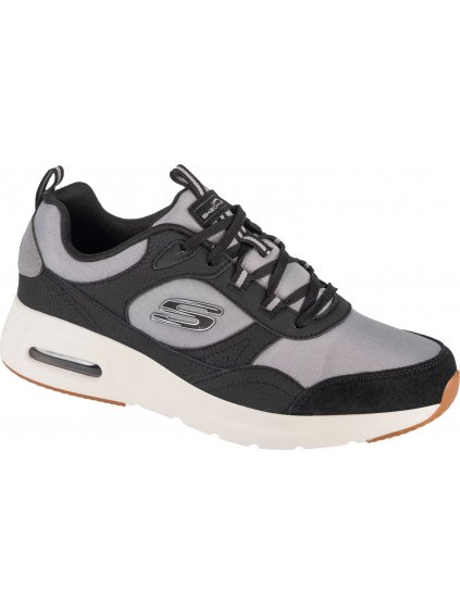 Sivo-čierne pánske tenisky Skechers Skech-Air Court - Yatton