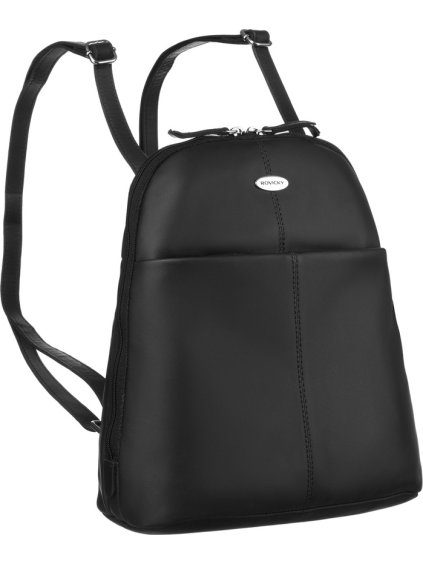Rovicky čierny dámsky kožený plecniak